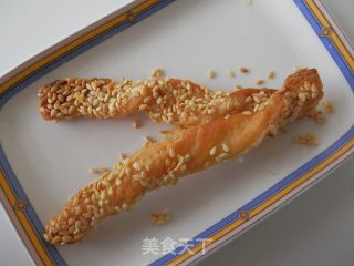 【开封】酥饼-芝麻香酥条的做法步骤：5