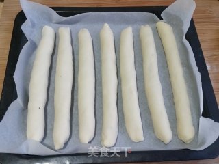 【台州】香肠肉松排包的做法步骤：7
