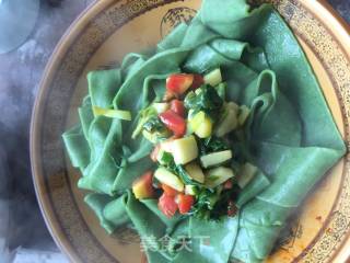 菠菜面（节后刮油解腻）的做法步骤：8