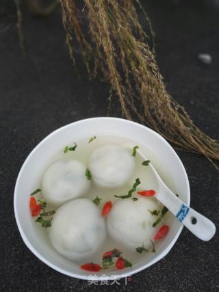 蒲公英腊肉汤圆的做法步骤：8