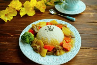 【天津】咖喱牛肉饭的做法步骤：12
