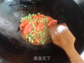 【天津】番茄鸡蛋烩豌豆的做法步骤：6