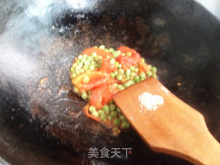 【天津】番茄鸡蛋烩豌豆的做法步骤：7