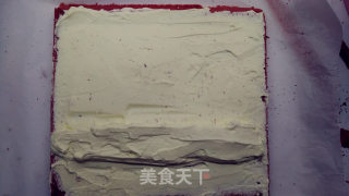 情人节礼物之浓情蜜意麋鹿彩绘蛋糕卷的做法步骤：15