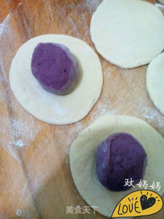 【山东】紫薯开花馒头的做法步骤：6