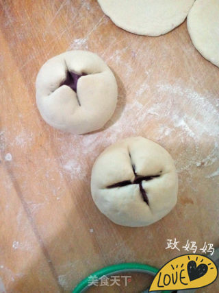【山东】紫薯开花馒头的做法步骤：7
