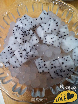 【山东】椰汁火龙果西米露的做法步骤：6