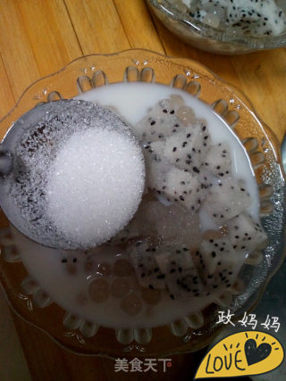 【山东】椰汁火龙果西米露的做法步骤：8