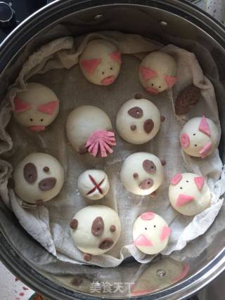 奶香小动物馒头的做法步骤：9