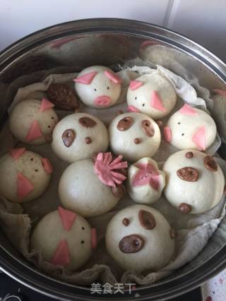 奶香小动物馒头的做法步骤：10