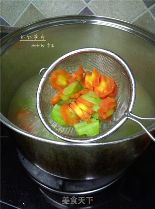 【四川】虾仁笋片的做法步骤：4