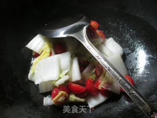 【宁波】圣女果炒白菜的做法步骤：6