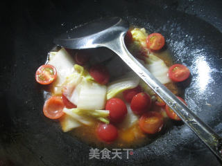 【宁波】圣女果炒白菜的做法步骤：10