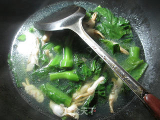 【宁波】蛏子天菜芯羹的做法步骤：8