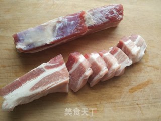 【东北】干豆角炖五花肉的做法步骤：3