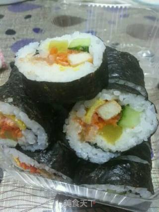 奥尔良家庭版紫菜卷的做法步骤：2