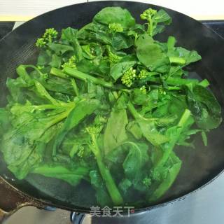 姜汁炒芥兰的做法步骤：2