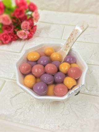彩色汤圆的做法步骤：13