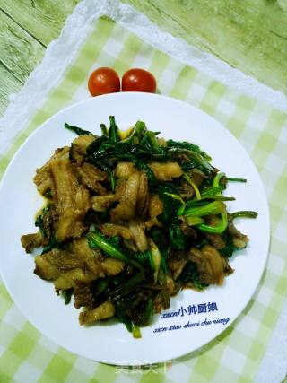 回锅羊肉~菠菜清炒五花羊肉的做法步骤：5