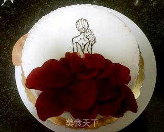 情人节玫瑰蛋糕的做法步骤：6