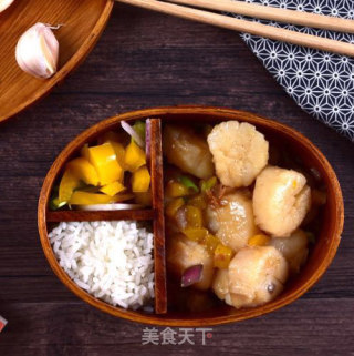 香煎贝柱的做法步骤：6