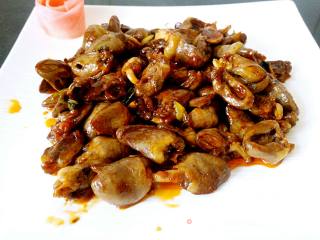 炒鸡心的做法步骤：7