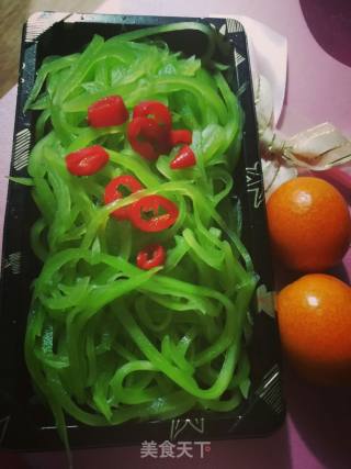 上海
糖醋莴笋丝的做法步骤：5