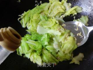 糖醋虾皮包菜的做法步骤：6