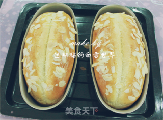 杏仁吐司，简单容易的松软面包的做法步骤：12