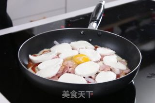 培根蘑菇薯片薄饼的做法步骤：6
