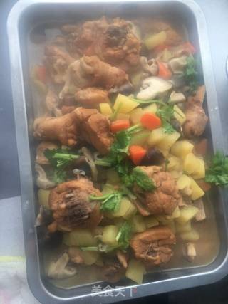 鸡腿炖香菇的做法步骤：8