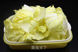 泡菜酱炒大白菜的做法步骤：2