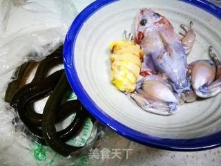 黄鳝田鸡粥的做法步骤：1