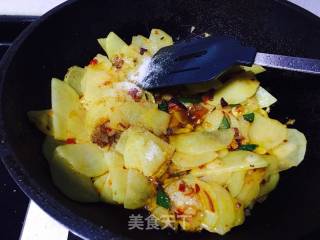 非油炸干锅土豆片的做法步骤：10