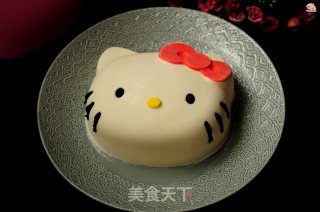 KITTY猫酸奶慕斯蛋糕的做法步骤：13