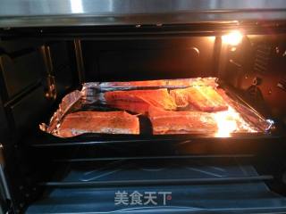 烤带肉三文鱼骨的做法步骤：8