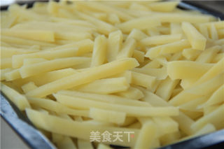 周末小乐趣——烤薯条的做法步骤：3
