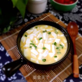 蟹黄豆腐的做法步骤：7
