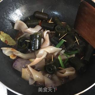 肉皮海带如意卷的做法步骤：16