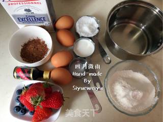 日式巧克力棉花蛋糕卷的做法步骤：1