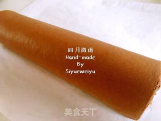 日式巧克力棉花蛋糕卷的做法步骤：18