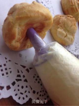 菠萝酥皮泡芙的做法步骤：13