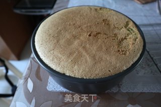 菠菜戚风蛋糕的做法步骤：12