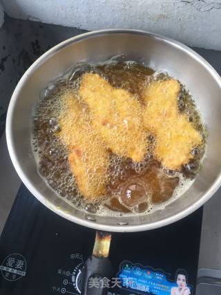 炸鸡排的做法步骤：6