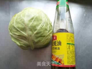蚝油卷心菜的做法步骤：1