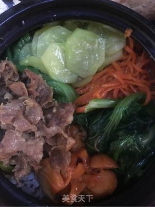 儿童版韩式拌饭的做法步骤：2