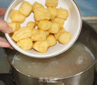 咖喱牛肉丸油豆腐粉汤的做法步骤：6