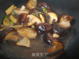 香菇油菜的做法步骤：5