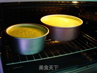 菠菜戚风蛋糕【6+8寸】的做法步骤：19