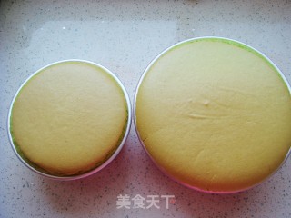 菠菜戚风蛋糕【6+8寸】的做法步骤：20